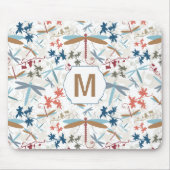 Dragonfly Multi Colored Monogram Patroon Muismat (Voorkant)