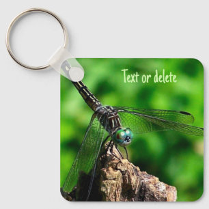 Dragonfly-Natuur, gepersonaliseerd Sleutelhanger