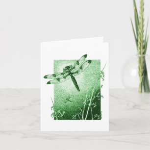 Dragonfly Note Kaart - groen