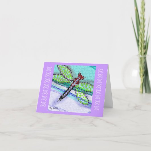 Dragonfly Notecard Kaart (Voorkant)