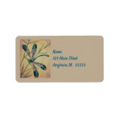 dragonfly nr. 4 en Waterverf van de olie Etiket (Voorkant)