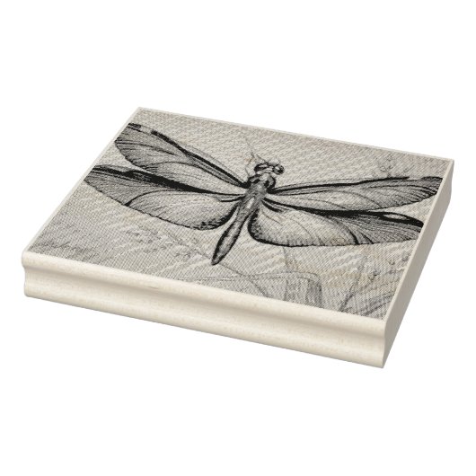  dragonfly nr. 6 en Grass Waterverf Art Rubberstempel (Stempel)