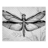  dragonfly nr. 6 en Grass Waterverf Art Rubberstempel (Afrduk)