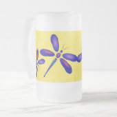 Dragonfly numérique Yellow Frosted Mug (Devant gauche)