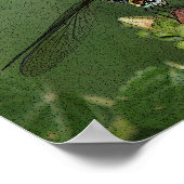 Dragonfly on Flower Photo Art Print (Hoek)