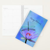 Dragonfly on Water Lily Planner (Devant avec enveloppe)