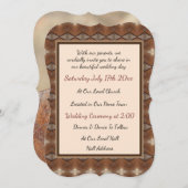 Dragonfly ontwerp met bruin feestdagenkaart (Voorkant / Achterkant)