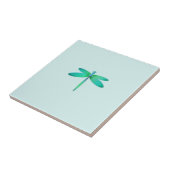 Dragonfly op Blue Tile Tegeltje (Zijkant)