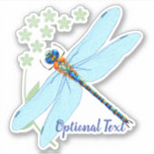 dragonfly op de voorste flora sticker (Voorkant)