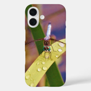 Dragonfly op regenblad iPhone 16 hoesje