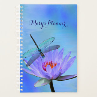 Dragonfly op Water Lily Planner