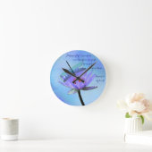 Dragonfly op Water Lily Sentimental Wall Ronde Klok (Huis)