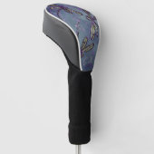 Dragonfly Paarse nachtvlucht Golfheadcover (Schuin)