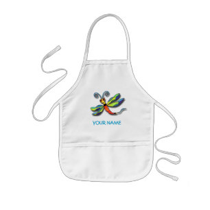 Dragonfly Paint Smock. Kinder Schort
