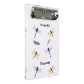 Dragonfly-patroon op wit mini klembord (Schuin)