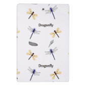 Dragonfly-patroon op wit mini klembord (Achterkant)
