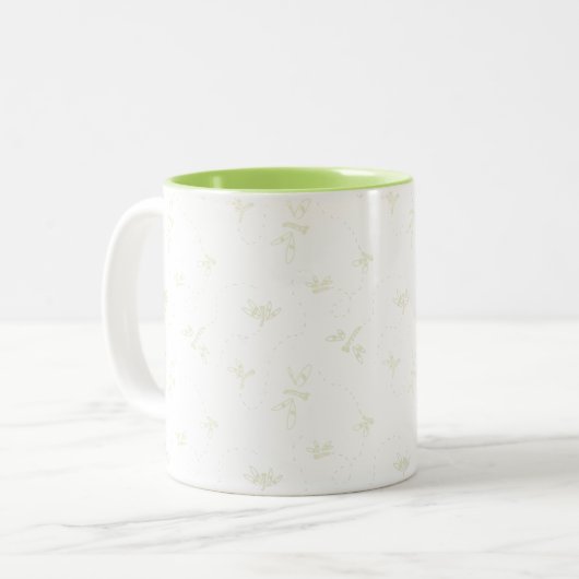 Dragonfly Pattern-Mok Tweekleurige Koffiemok (Voorkant links)