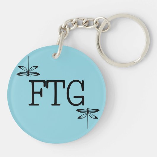 Dragonfly Pattern Sleutelhanger (Achterkant)