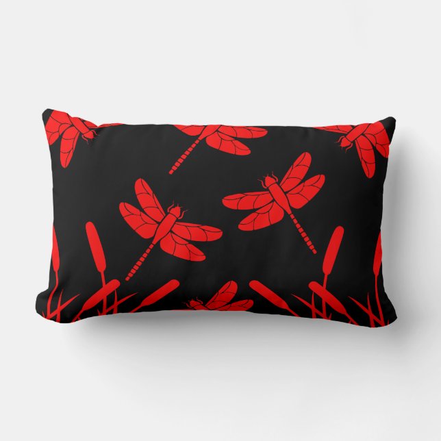 Dragonfly Patterned Decor Kussen (Voorkant)