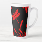 Dragonfly Patterned Decor Latte Mok (Rechts)