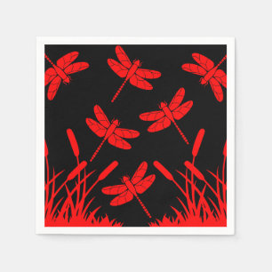 Dragonfly Patterned Decor Servet
