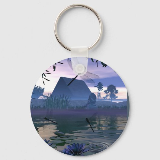 Dragonfly Pond Sleutelhanger (Voorkant)