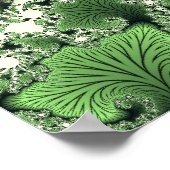 Dragonfly-Poster (groen) Poster (Hoek)