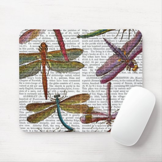 Dragonfly Print 3 Muismat (Met muis)