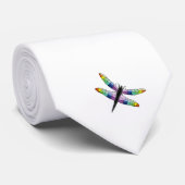 Dragonfly Print Stropdas (enkel insect) (Opgerold)