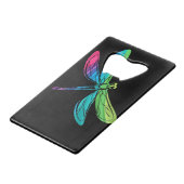 Dragonfly Rainbow sur Black (Dos Angle)