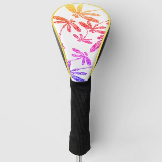 Dragonfly-regenboog Golfheadcover (Voorkant)