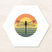 Dragonfly Retro (2) Kartonnen Onderzetters (Voorkant)