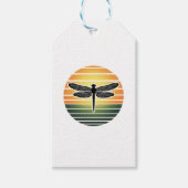 Dragonfly Retro (3) Cadeaulabel (Voorkant)