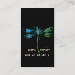 Dragonfly Retro  Succes Tattoo Visitekaartje