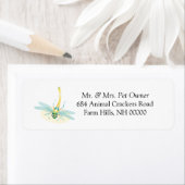 Dragonfly Return Address Labels stickers (Insitu)