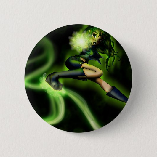 Dragonfly Ronde Button 5,7 Cm (Voorkant)