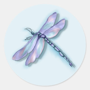 Dragonfly Ronde Sticker
