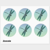 Dragonfly Ronde Sticker (Vel)