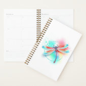 Dragonfly rouge sur l'arrière - plan aquarelle (Devant avec enveloppe)