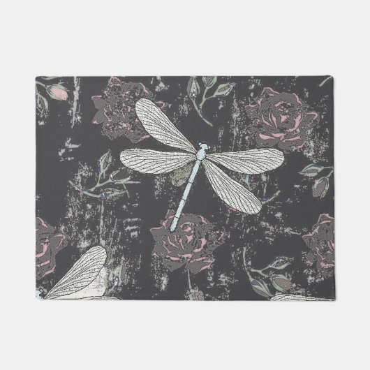 Dragonfly & Rozen Deurmat (Voorkant)