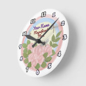 Dragonfly Rozen Moeder Ronde Klok (Hoek)