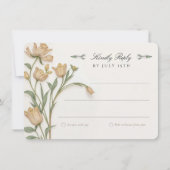  Dragonfly RSVP Card Wedding Kaart (Voorkant)
