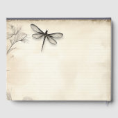 Dragonfly Schets Tijdschrift Bruiloft Gastenboek