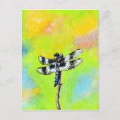 Dragonfly schilderen briefkaart (Voorkant)