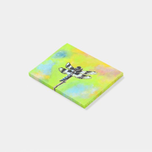 Dragonfly schilderen post-it® notes (Schuin)