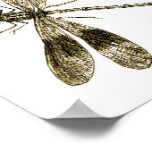 Dragonfly - Sepia Poster (Hoek)