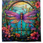 Dragonfly Shower Curtain Douchegordijn (Voorkant)