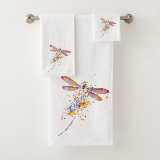 Dragonfly-spier Bad Handdoek (Insitu)