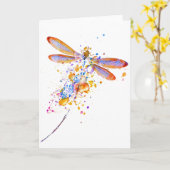 Dragonfly-spier Kaart (Gele Bloem)