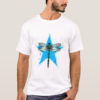 Dragonfly Star Design Insect Love Lover Dragonflie T-shirt